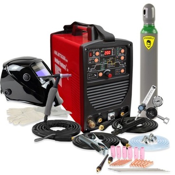 Spawarka TIG inwertorowa TIG AC/DC MMA puls 200A 230V Welder MINI Zestaw