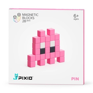 KLOCKI MAGNETYCZNE PIXIO MINI MONSTER PIN 28 SZT.