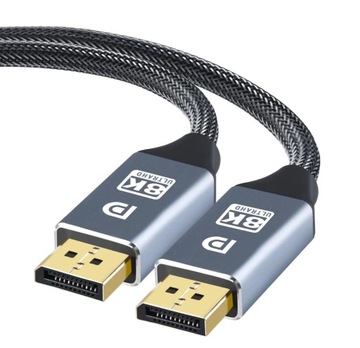 Kabel przewód DisplayPort 1.4 DP-DP 8K60Hz 4K 3m