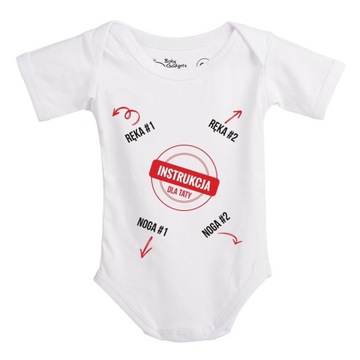 (hs) - Baby Instructions - Body z instrukcją dla Taty - ORYGINAŁ !