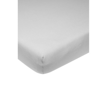 Meyco Baby Jednokolorowy prześcieradło do kojca - light grey - 75x95cm