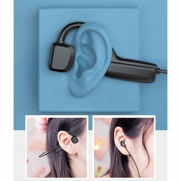 słuchawki na przewodnictwo kostne czarny