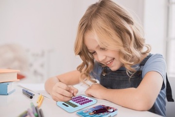 Замороженный 8-значный калькулятор с крышкой