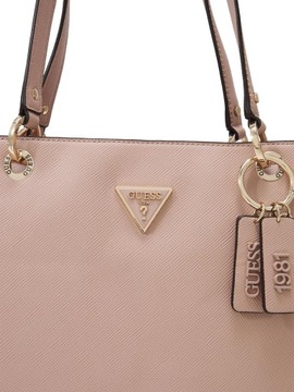 Guess Torba Damska Shopperka stylowa pudrowy róż Noelle Noel Tote