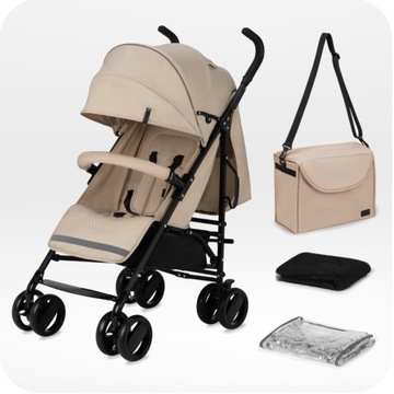 Ходунки-зонтики - MoMi AKIRA BEIGE - СУМКА ИЗ ФОЛЬГИ MOSQUITO BASKET