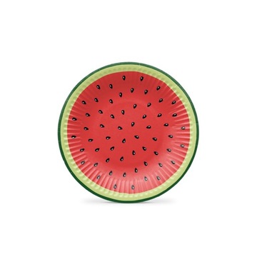 Talerzyki papierowe Watermelons 18cm, 8szt., PAW