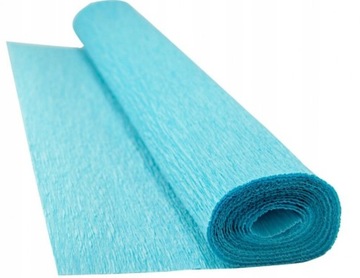 NIEBIESKA BIBUŁA KREPINA OZDOBNA BIBUŁA KARBOWANA