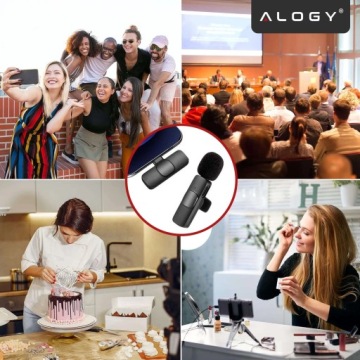 2 беспроводных микрофона-галстука для iPhone 14/13/12/X