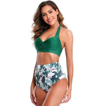 КУПАЛЬНИК БИКИНИ ВЫСОКИЙ ПУШ АП РЕТРО M