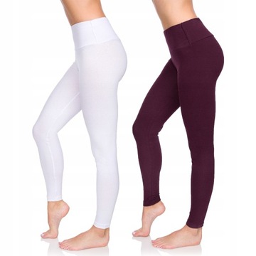 ZESTAW 2X LEGGINSY WYSZCZUPLAJĄCE WYSOKI STAN LWP