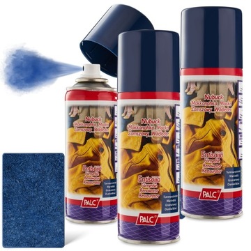 3x Palc Spray Farba do Zamszu Nubuku Obuwia Buty