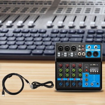 5-канальный аудиомикшер USB Bluetooth