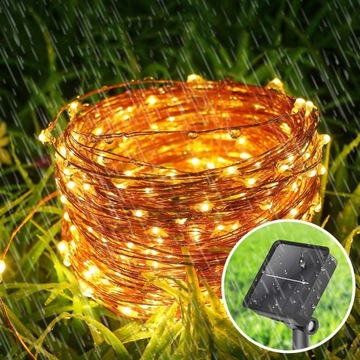 СОЛНЕЧНАЯ САДОВАЯ ГИРЛАНДИЯ 200 LED HEAT 22м