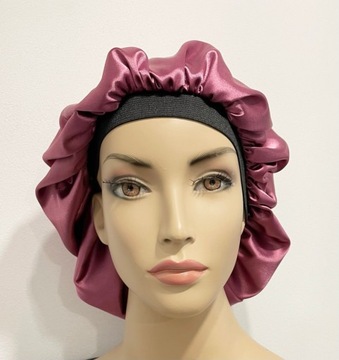 Шапочка из польского атласа, кудри афро-локоны