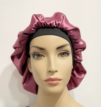 Шапочка из польского атласа, кудри афро-локоны