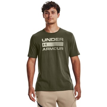 UNDER ARMOUR KOSZULKA ISSUE WORDMARK OLIVE r. L