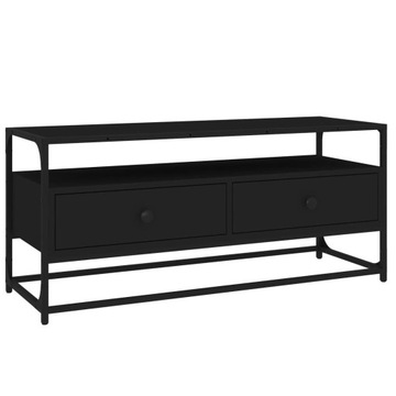 ЧЕРНЫЙ ШКАФ ДЛЯ ТЕЛЕВИЗОРА 100X35X45CM