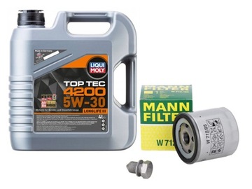 FILTR OLEJU + 5w30 4l VW Audi Skoda 1.0 -1.5 TSI
