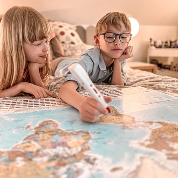 ИНТЕРАКТИВНАЯ КАРТА МИРА С РУЧКОЙ / PEN MUNDIMAP GAMES EDUCATION ARTGLOB