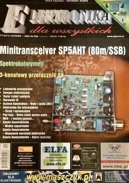 11/2010 ELEKTRONIKA MINITRANSCEIVER SP5AHT 80M SSB