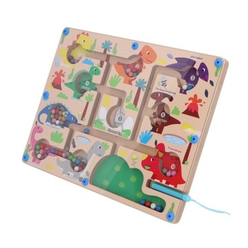 Magnetyczny kolor i liczba Zabawka labirynt Wzór d