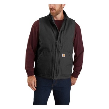 Kamizelka Carhartt SHERPA-LINED MOCK-NECK VEST BLACK S