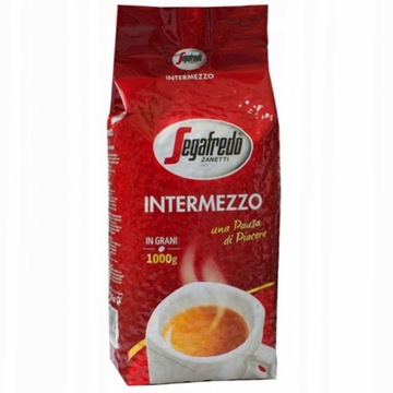 Kawa włoska ziarnista Segafredo Intermezzo 1kg ( bardzo świeża 2026 rok )
