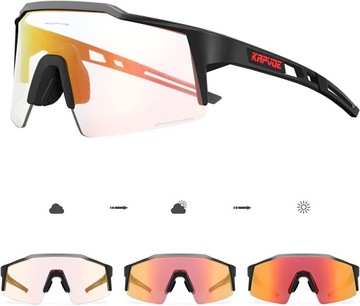 KAPVOE FOTOCHROMOWE OKULARY ROWEROWE OKULARY MTB