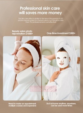 Косметическая революция против морщин в уходе за кожей Светодиодная маска