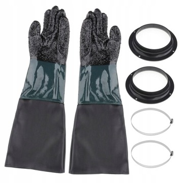 1 para 60 cm rękawiczek z PVC z uchwytem