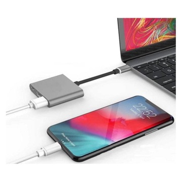 Переходник USB-C USB 3.1 на HDMI/USB 3.0/USB-C 4K