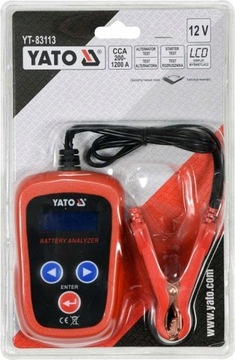 ЭЛЕКТРОННЫЙ ТЕСТЕР АККУМУЛЯТОРОВ YT-83113 YATO