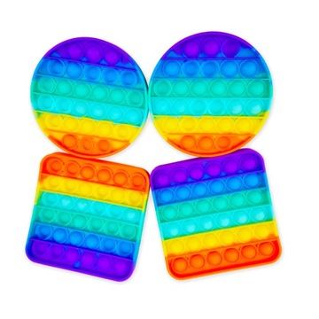 Круглый Push Pop Bubble Rainbow CE Safe