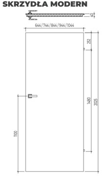 МЕЖМЕЖНЫЕ ДВЕРИ МОДЕРН 07H ДУБ РУСТИК 90