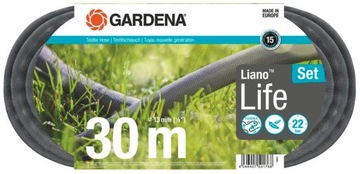 Wąż tekstylny Liano Life 30m zestaw GARDENA 18457
