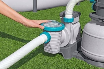 Фильтр песочный насос для бассейнов 6056L/H Bestway 58497 Бассейн XXL
