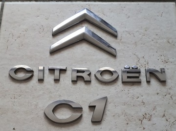CITROEN C1 I 1GEN ZNAK ZNAKY LOGO ZADNÍ KRYT