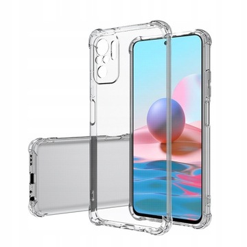 Etui Silikonowe Obudowa Pancerna Bezbarwna do Xiaomi Redmi Note 10/Note 10S