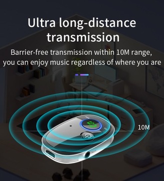 Adapter Bluetooth AUX Jack do radia samochodowego Odbiornik muzyki