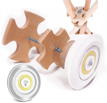 Stabilizator z lampką LED do namiotu tipi teepee