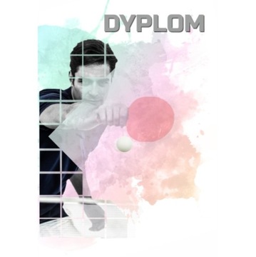 DYPLOMY tenis stołowy PING PONG - RYZA 25 szt A4