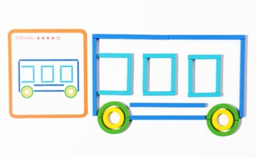 ПАЗЛ ДЕРЕВЯННЫЕ БЛОКИ ЦВЕТНЫЕ ПАЛОЧКИ МОНТЕССОРИ ТВОРЧЕСКИЙ НАБОР