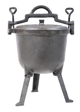 ОХОТНИЧИЙ КАУДЕЛЬ, ЧУГУННАЯ ЭМАЛИРОВАННАЯ ГАЗОВКА, 8Л