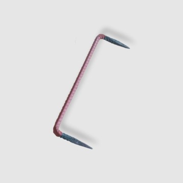 Klamra kotwa budowlana ciesielska do łączenia 350x12 mm