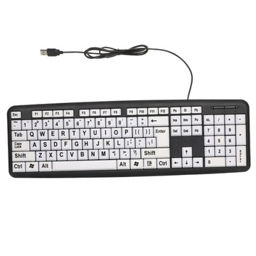Przewodowa klawiatura USB dla słabowidzących