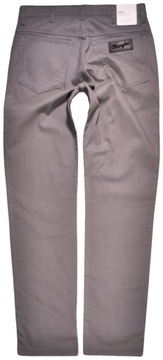 WRANGLER spodnie STRAIGHT regular GRAY trousers TEXAS _ W32 L34