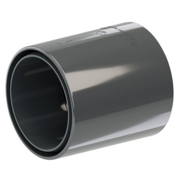 ZŁĄCZKA RURY SPUSTOWEJ PVC 90,5Ø SYSTEM 130/90 GRAFIT/ANTRACYT RAL7016 KROP