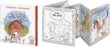 KOLOROWANKA HARMONIJKA DZIEŃ NA WSI KSIĄŻECZKA