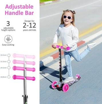 HULAJNOGA DZIECIĘCA TRÓJKOŁOWA CAROMA LED