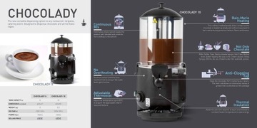 Аппарат для глинтвейна GBG, шоколадница, 10л